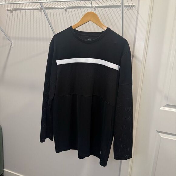 Gap GQ STAMPD Mesh Men’s Hockey Jersey Black White Medium Limited Release - Picture 4 of 9